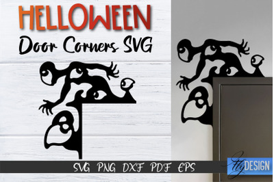 Halloween Door Corner SVG | Halloween Laser Files