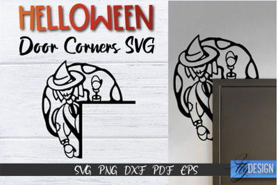 Halloween Door Corner SVG | Halloween Laser Files