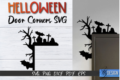 Halloween Door Corner SVG | Halloween Laser Files