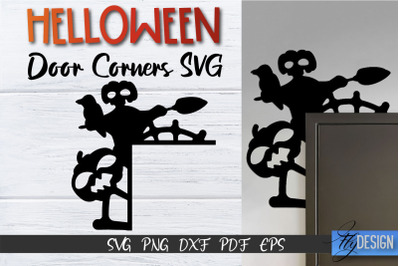 Halloween Door Corner SVG | Halloween Laser Files