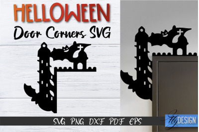 Halloween Door Corner SVG | Halloween Laser Files