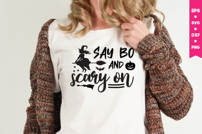 say boo and scary on