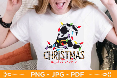 Christmas Witch Sublimation, Sublimation, Halloween Sublimation