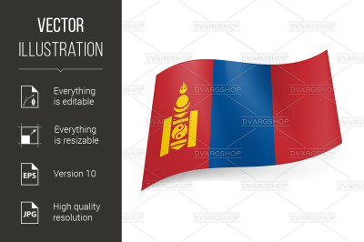 State flag of Mongolia