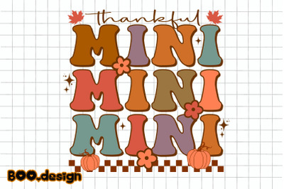 Retro Autumn Thankful Mini Graphics
