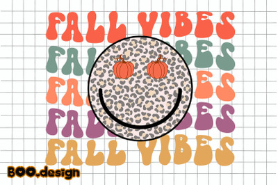 Smiley Face Fall Vibes Graphics