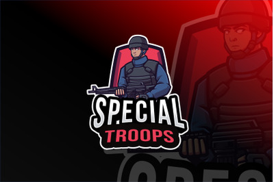 Special Troops Logo Template