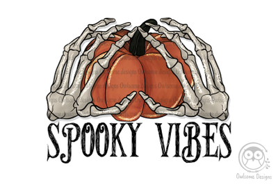 Spooky vibes Sublimation Design