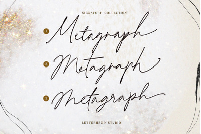 Metagraph Signature Script (3 Fonts)