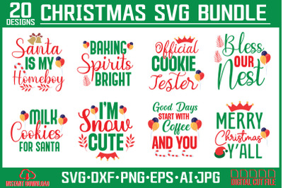 Christmas SVG Bundle, Funny Christmas Quotes, Winter svg, Santa SVG, H