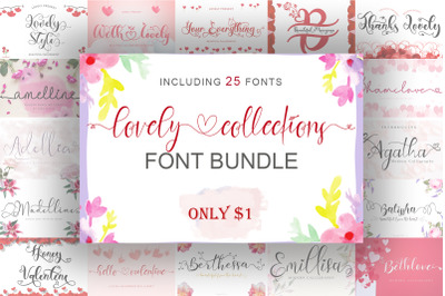 Lovely Collections Font Bundle