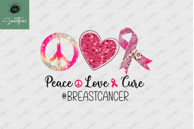 Peace Love Cure Breast Cancer Awareness