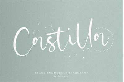 Castilla is a Beautiful Modern Handdrawn Font
