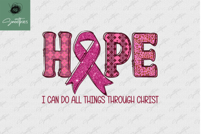 Hope Pink Ribbon Breast Cancer Awareness