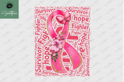 Pink Ribbon Hope Survivor Breast Cancer