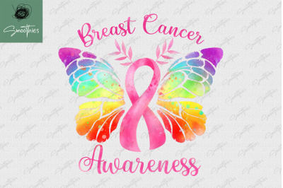 Pink Ribbon Butterfly Breast Cancer