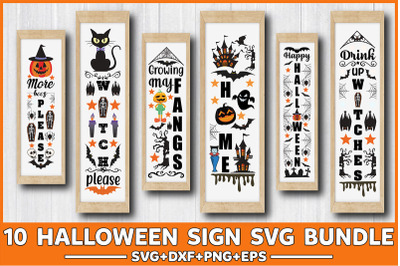 Halloween Sign Svg Bundle