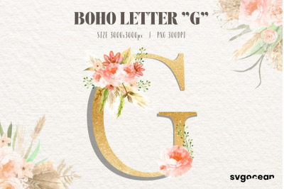 Boho Flower&nbsp;Letter G