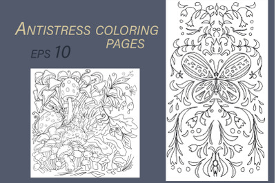 Antistress coloring pages