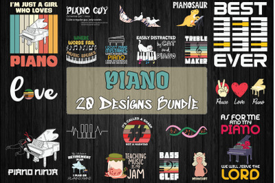 Piano SVG Bundle 20 designs