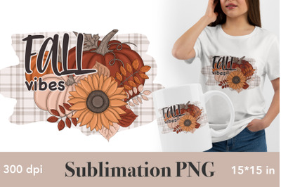 Fall Vibes Sublimation Design