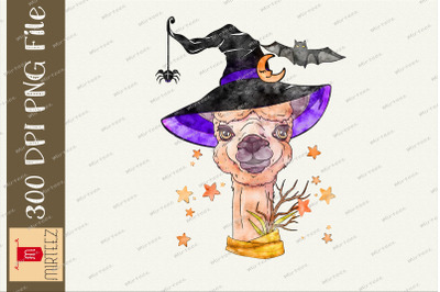 Witch Llama Witch Vibes Halloween