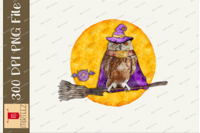 Witch Owl Witch Vibes Halloween Design