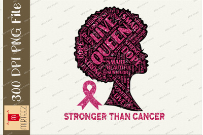 Strong Than Cancer Queen Breast Cancer