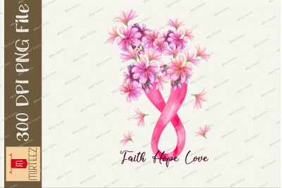 Ribbon Vase Breast Cancer Awareness