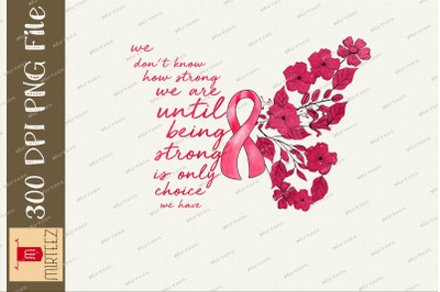 Pink Ribbon Butterfly Breast Cancer PNG