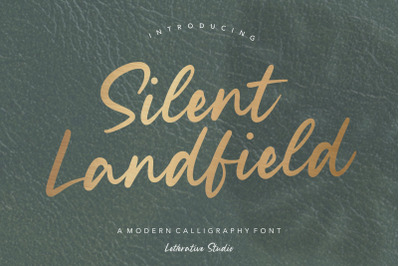 Silent Landfield Modern Calligraphy Font