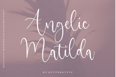 Angelic Matilda Beautiful Modern Calligraphy Font