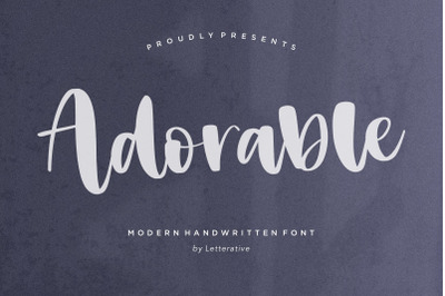 Adorable Modern Handwritten Font