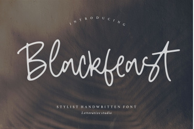 Blackfeast Stylist Handwritten Font