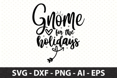 Gnome for the holidays svg