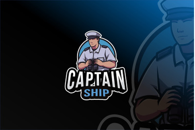 Captain Ship Logo Template