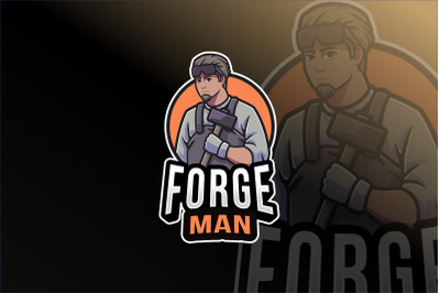 Forge Man Logo Template