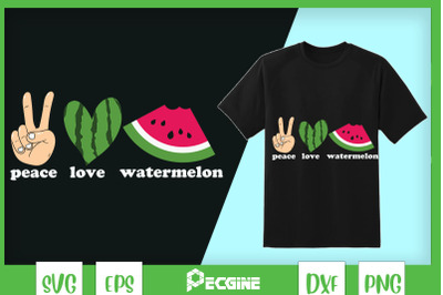 Peace Love Watermelon Summer