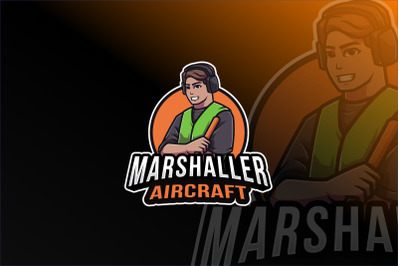 Marshaller Aircraft Logo Template