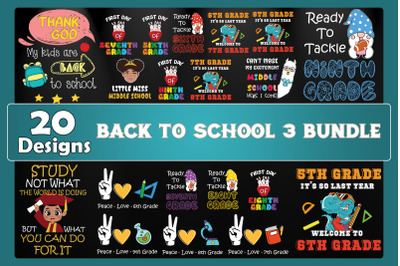 Back To SChool 3 SVG Bundle 20 designs