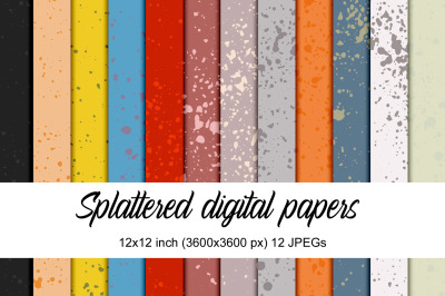 Splattered digital papers