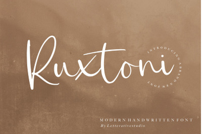 Ruxtoni Modern Handwritten Font