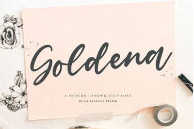 Goldena Modern Handwritten Font