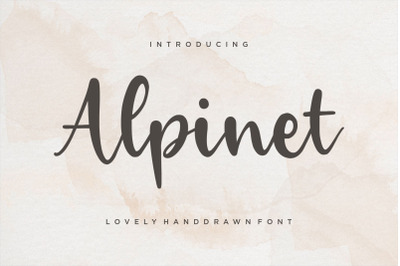 Alpinet Lovely Handwritten Font