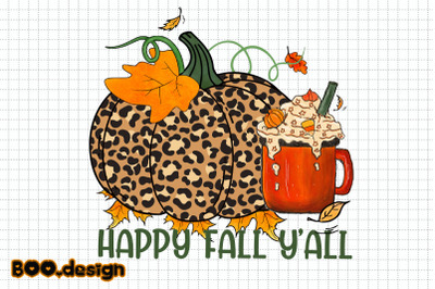 Pumpkin Happy Fall Y&#039;all Autumn Graphics