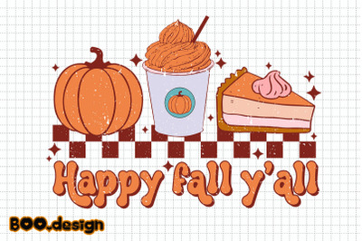 Pumpkin Spice Happy Fall Y&#039;all Graphics
