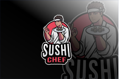 Sushi Chef Logo Template