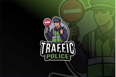 Traffic Police Logo Template