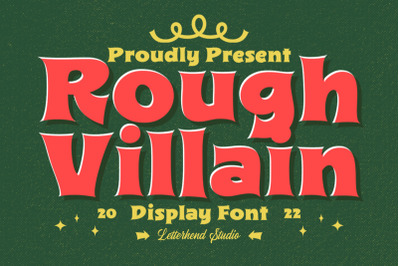 Rough Villain - Display Font