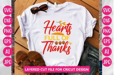 Hearts Full Of Thanks SVG CUT FILE